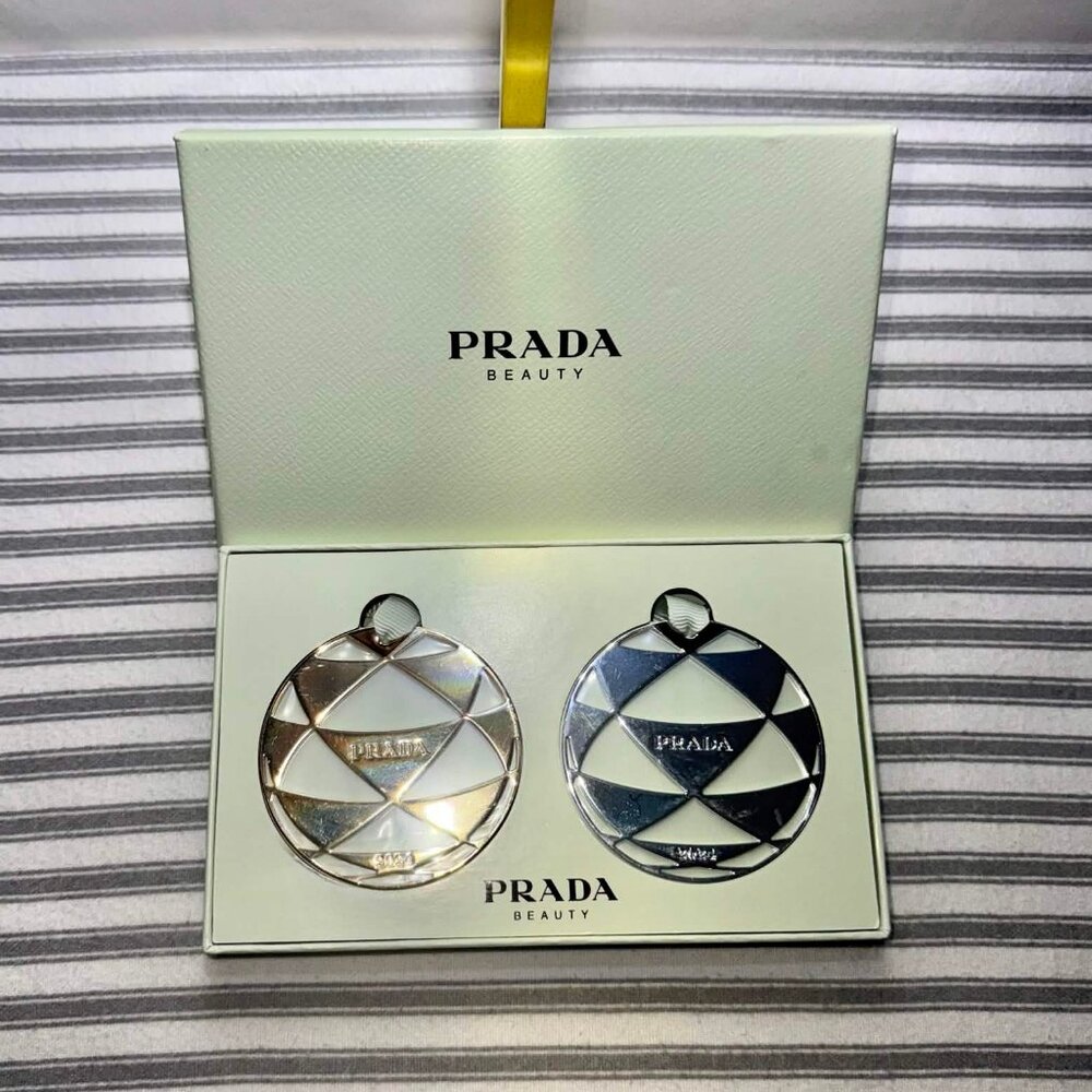 Prada Special Gold Silver Ornament 2024 Edition Luxury Designer Collectible Auth